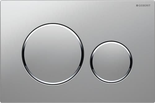 Geberit Sigma 20 betjeningsplade i mat krom/krom