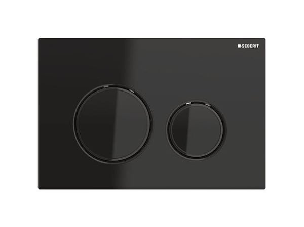 Geberit Sigma 21 ohjauslevy musta/musta/kromi
