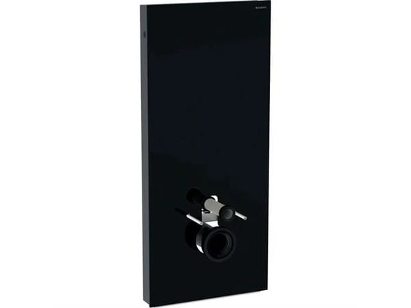 Cisterne 114cm glas sort t/vægh toilet