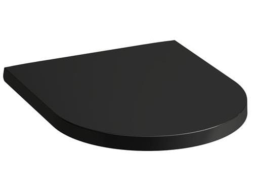 Kartell By Laufen musta WC-istuin Soft Close -toiminnolla varustettuna