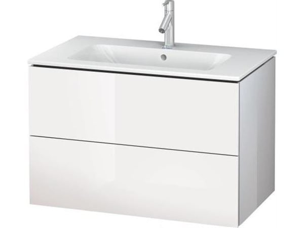 Duravit L-Cube allaskaappi - valkoinen kiiltävä 2 laatikkoa, sopii Starck-altaaseen 635411000