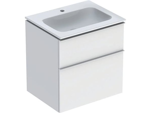 Møbelsæt iCon smal 2 skuf 60x63 hvid/k m