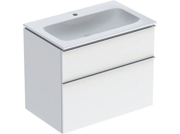 Huonekalusarja iCon kapea 2 laatikkoa 75x63 valkoinen bl