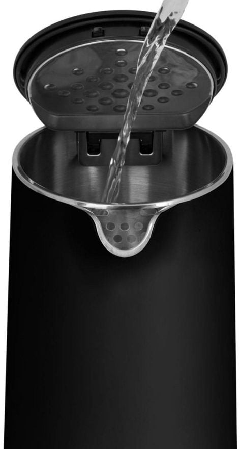 Concept RK3301, 1,5 l, 2200 W, Sort, Plast, Rustfritt stål, Justerbar termostat, Trådløs