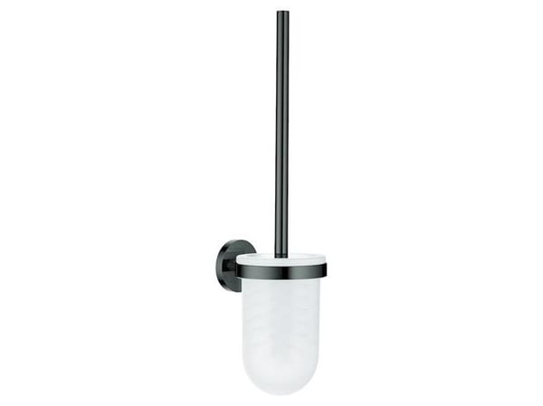 Grohe Essentials væghængt toiletbørste med holder i glas - Poleret Hard Graphite