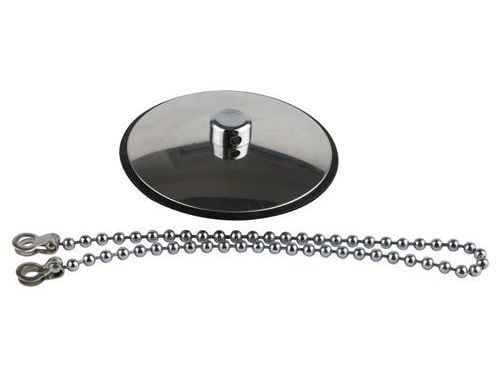 INTRA JUVEL Propp med svart gummipackning, ø 6 cm, kedjelängd 28 cm
