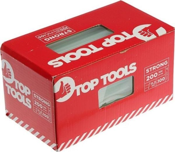 Top Tools selvklebende innlegg 11 mm x 200 mm gjennomsiktig 100 stk. 42E152