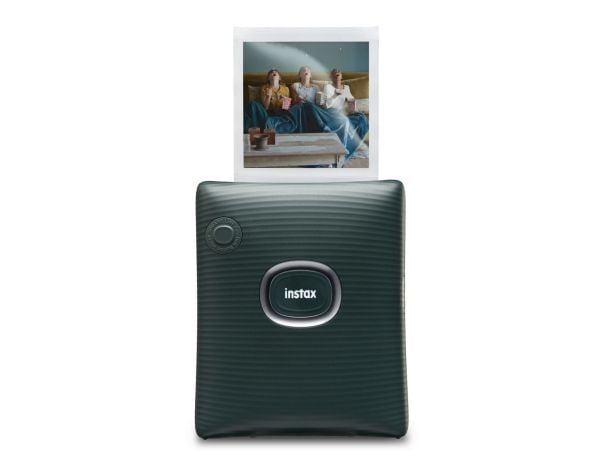 Fujifilm instax Square Link - Skirver - farge - LED - 86 x 72 mm - kapasitet: 10 fotoer - Bluetooth 4.2 LE - midnattgrønn