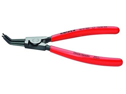 Knipex 46 31 A12, Låseringtang, Kromvanadiumstål, Plast, Rød, 130 mm, 85 g