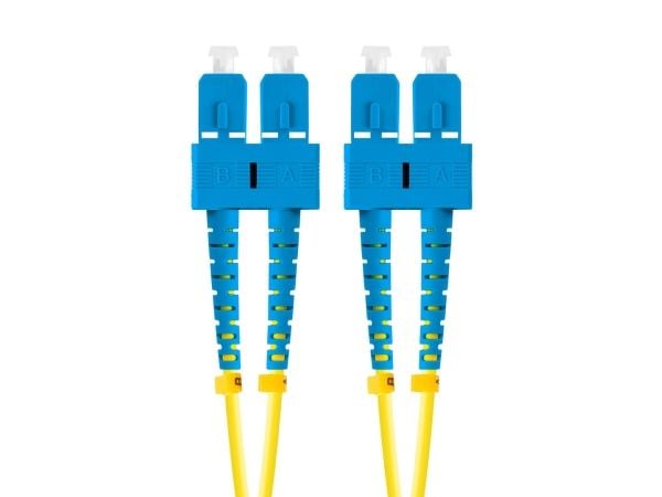 Lanberg - Koblingskabel - SC/UPC-enkeltmodus (hann) til SC/UPC-enkeltmodus (hann) - 10 m - 3 mm - fiberoptisk - dupleks - 9 / 125 micron - G.657.A1...