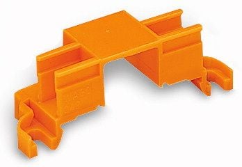 WAGO 243-112 fästadapter för 4 insticksplatser, serie 243, orange WAGO 243-112 fästadapter för 4 insticksplatser, serie 243, orange