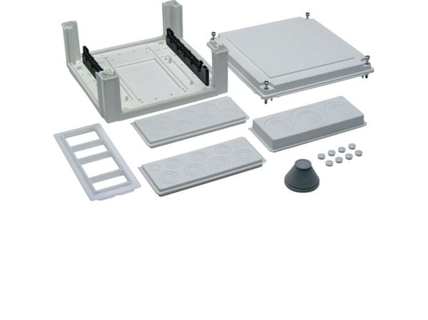 Hager U84S4, Muovi, Valkoinen, IP54, 307 mm, 149 mm, 324 mm