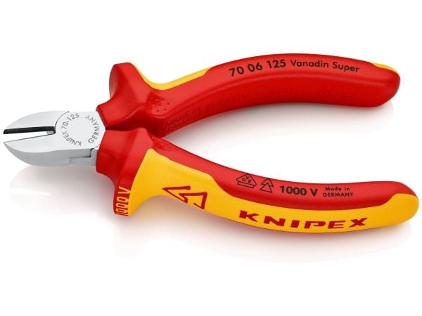 KNIPEX - Diagonalskjæretang - isolert - 125 mm