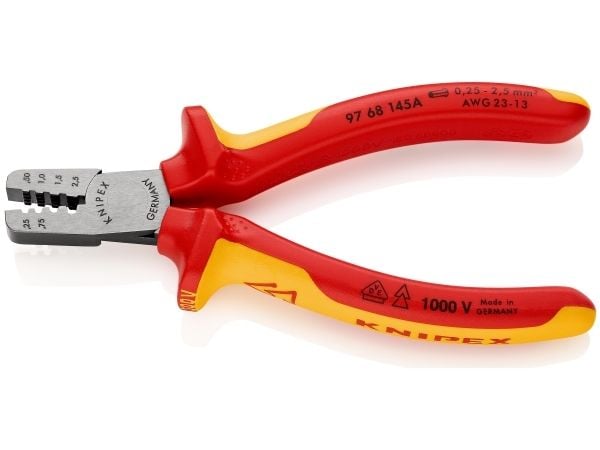 Knipex 97 68 145 A 97 68 145 A Krympetang Kabelsko 0,25 til 2,5 mm²