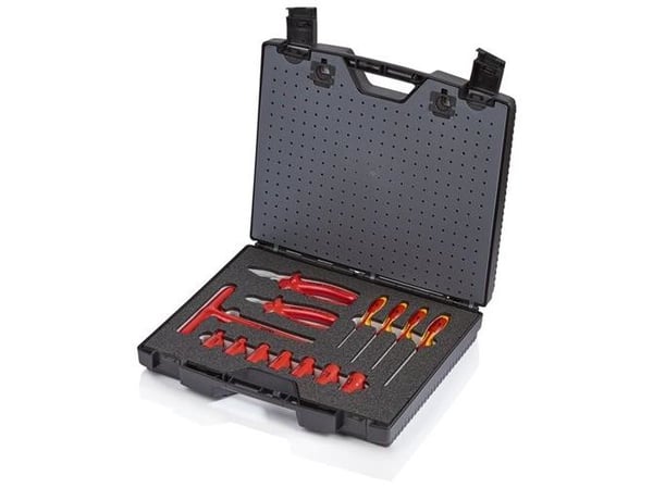Knipex 98 99 12, Sort, Rød, Gult, Plast, Sjokkresistent, 440 mm, 385 mm, 105 mm