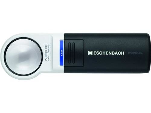 Eschenbach 151110 Håndlup med LED-belysning Forstørrelsesfaktor: 10 x Linsestørrelse: (Ø) 35 mm Antracit/alpinhvid