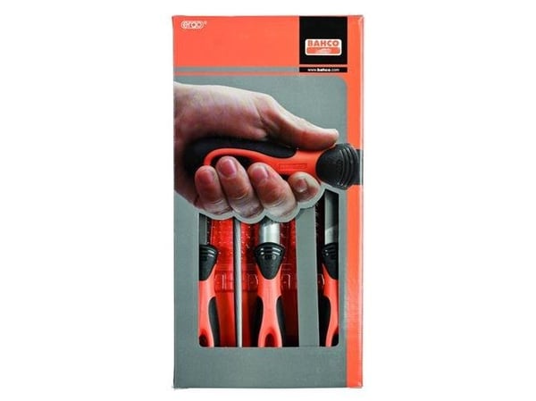 Bahco 1-478-08-1-2, Fil-sett, Flate mapper, Halvrund fil, Rund fil, Firkantet fil, Mellom grov og 2. kutt, Sort, Oransje, 900 g, 200 mm