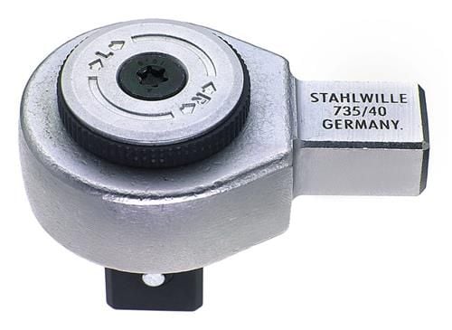 Stahlwille Plug-in dobbeltvirkende skralle 735/40 HD 3/4" 14x18mm STAHLWILLE