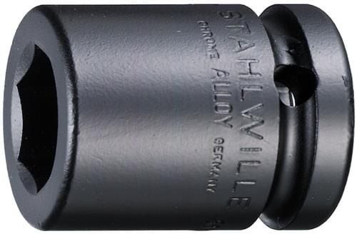 STAHLWILLE 23010019, Kraftpipe, Sort, 2 hoder, 1/2", Metrisk, 19 mm