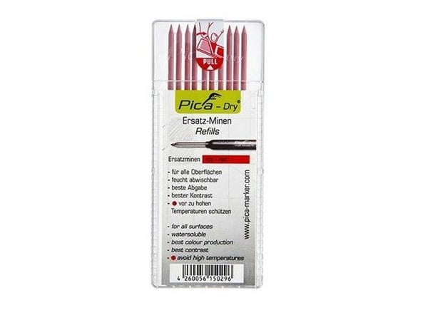 Stift till Pica torr röd - 10 st