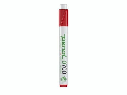 Permanent marker, Penol 0700, 1,5 mm, rød, pakke a 10 stk