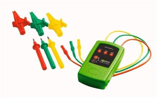 ELMA INSTRUMENTS Fasefølge-/drejefeltstesterarbejdsspænding: 100-440V ACfrekvenz: 50-60Hz