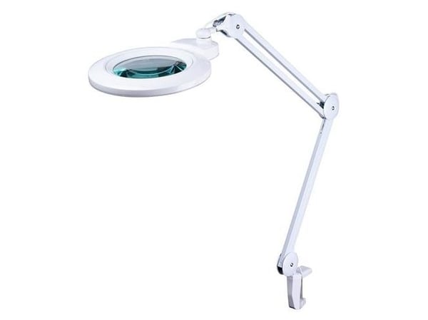 WRKPRO Luplampe "COSMO" Ø13 cm linse med 3D+5D Dioptri (1,75X + 2,25X) og 12W LED lyskilde