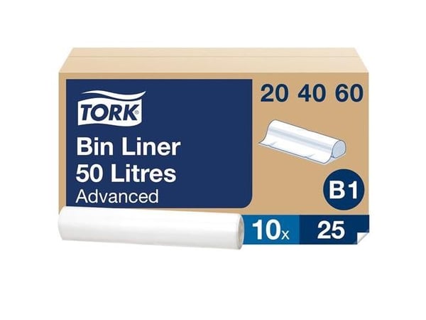 Tork 204060, 50 l, Transparent, 25 styck, 360 mm, 70 mm, 70 mm