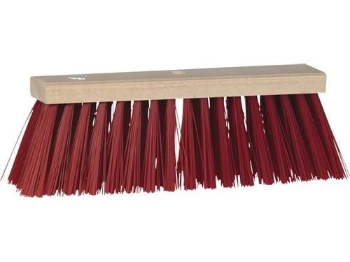 Gadekost 74x347mm 17rk - rødbrun pvc 2517h, uden skaft