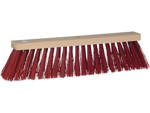 Gadekost 64x550mm 20rk - 2520h rødbrun pvc børster, uden skaft