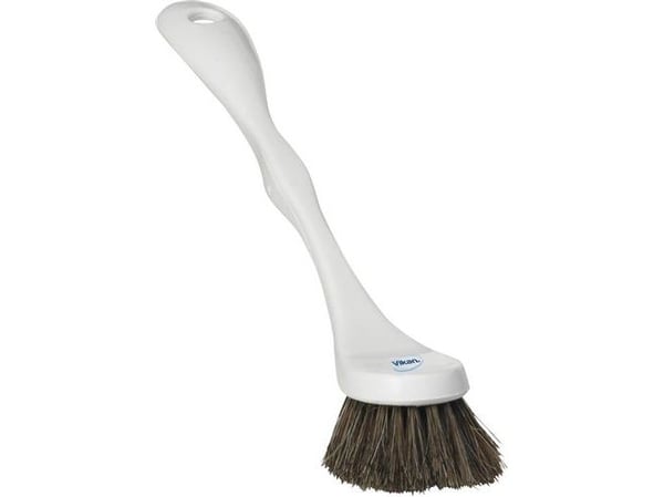 Diskborste mjuk plast vit naturfibrer st
