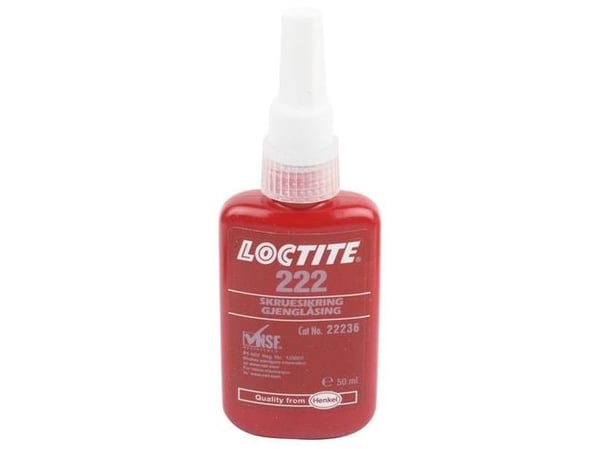 Loctite skruesikring 222 50ml - Loctite 222
