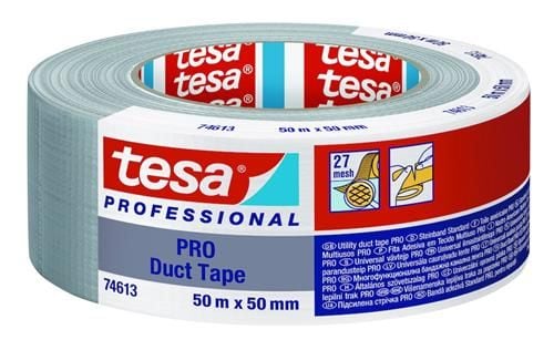 Gaffatape, TESA 74613, 50 mm x 50.00 m samlet tykkelse 180 µm kernediameter: 76 mm, Rulle, polyethyl