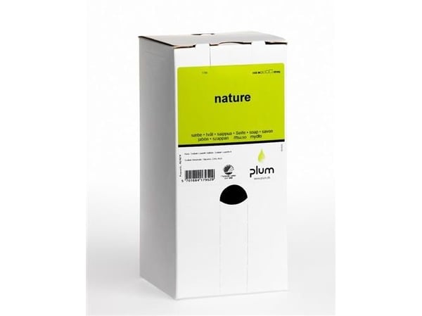 Cremesæbe Plum Nature 1.4ltr Svanemærket uden Farve/Parfume til CombiPlum Disp.,1,4 ltr/bk