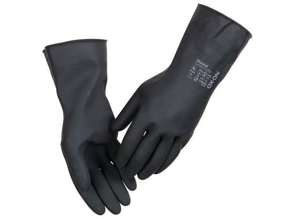 Kemihandsker, OX-ON® Chemical Comfort 6301, sort, str. 10, 1 par.