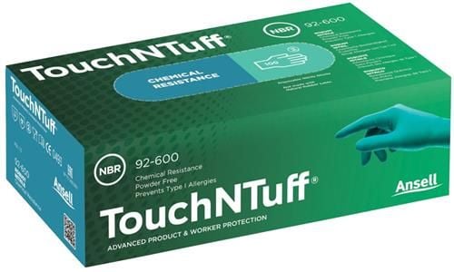 Engangshandske Touch N Tuff pudderfri 92-600 str 7,5-8 (M)