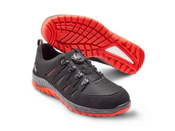 ELTEN sikkerhedsko Maddox Boa Black-Red Low 729151 str 44