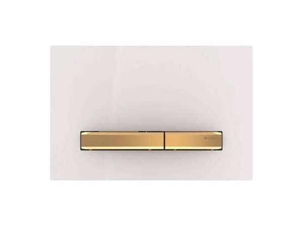 Geberit Sigma50 huoltopelti - 246x164x13mm messinki/valkoinen