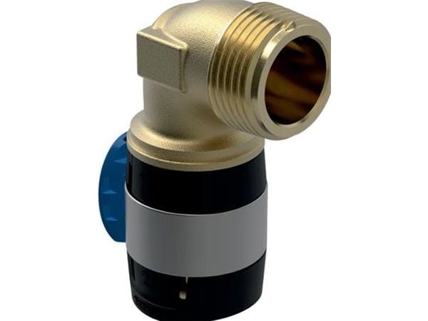 Geberit FlowFit 90° mutka ulkokierteellä: CuSn4Zn2PS, d=20mm, R=3/4"
