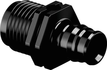 Uponor Q&E overgangsnippel PPSU sort 20 mm x 3/4"