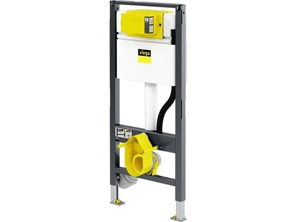 Viega Prevista Dry WC-element höjd 1120 mm bredd 500 mm väggmonterad & frontbetjänad med kompatibla manöverpaneler