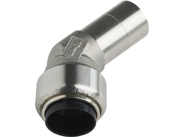 Roth Vinkel 45 Gr. 15 Mm M/N, Rustfri