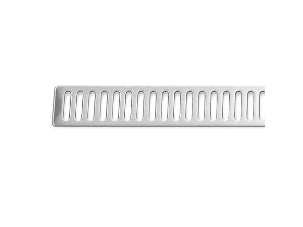 UNIDRAIN ClassicLine rist 600mm i rustfrit stål til linjeafløb, med børstet overflade. I design: Column.