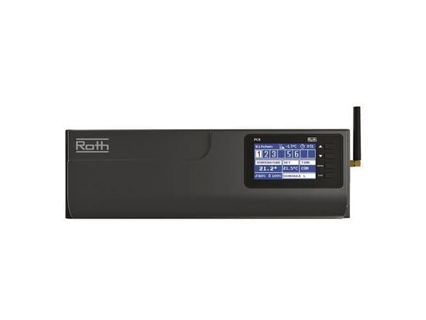 Roth Touchline Project kontrolenh 8 til gulvvarmeregulering.. 8 kanaler med 4 termomotorer 230v, i alt 32 termomotorer. IKKE WiFi