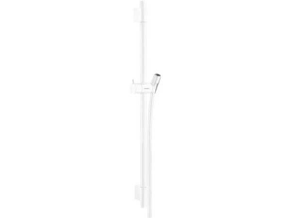 hansGrohe Unica S Puro bruserstang med bruserslange, mat hvid
