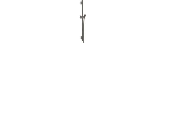 HG Unica'S Puro skyvestang - 65 cm med dusjslange 160 cm, Børstet sort krom