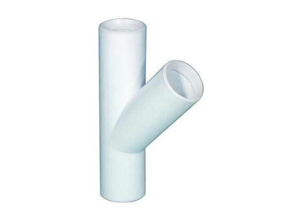 Purus grenrør 45° 32 mm hvid PP/TPE
