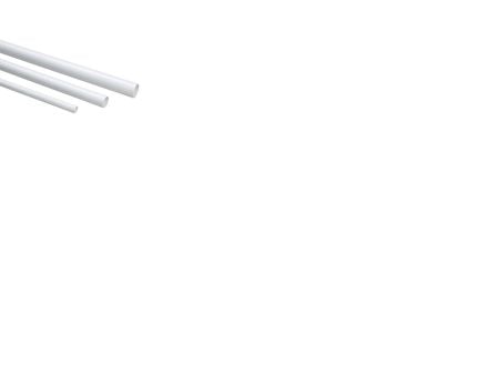 Styv plaströr, halogenfri 50 mm HFIR vit, 3 meter, tryckklass 320N, hanteringstemperatur -25 till +105 °C (3 meter)