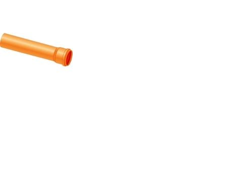 PVC avloppsrör Ø110 mm längd 2000 mm SN4