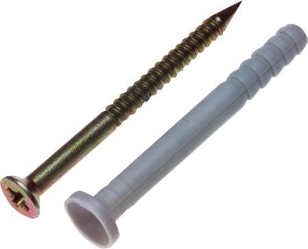 Sømplugs 6x40mm flad krave - (100 stk.)